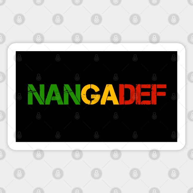 Nangadef Wolof Greeting Senegal Sticker by Tony Cisse Art Originals